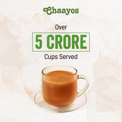 Chaayos Strong Golden Assam Tea - 500gm, 17.6 Ounce, 250 Cups | Premium Chai Patti Desi Chai - Assam Black CTC Tea | Caffeine Free