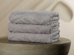 Musa Banana Hand Towels 400 Gsm | Terry Hand Towel For Wash Basin Kitchen Gym Towel For Men (Shadow Grey) -Set Of 3