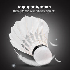 Vgeby Regail Badminton Feather Shuttlecocks For Practice & Training | White , Pack Of 3