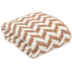 Patpug Coral Microfiber Ultrasoft Comfortable Highly Absorbent Quick Drying Large Bath Towel 350 Gsm (Brown)