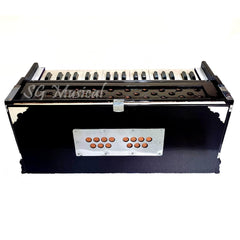Best Harmonium - 7 Stopper, Double Bellow, 39 Keys, Two Reed (Bass-Male), 440 Hz Tunned | Handmade Musical Instrument - 2 Side Carry Handle, Harmonium For Beginners To Adults