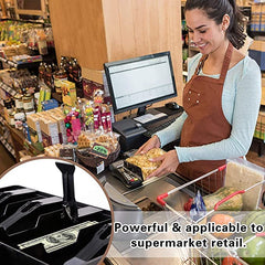 Cash Tray - Store Cash Organizer Tray 4 Bills 3 Coins Money Storage Box, Special Feature - Durable, Portable, Colour - Black