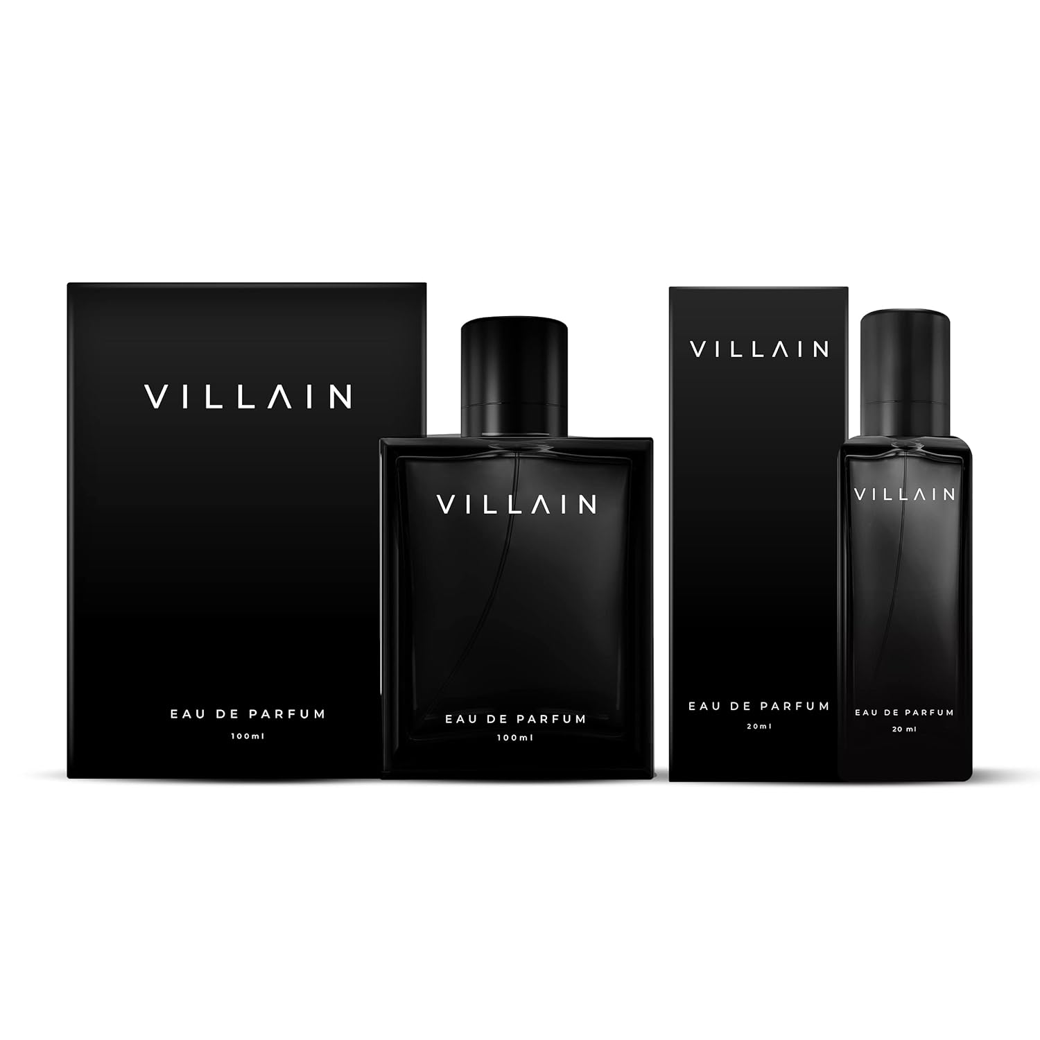 Villain Luxury Woody Spicy Eau De Parfum 3.4+0.6 Fl.oz. Pack | Men Fragrance | Long Lasting