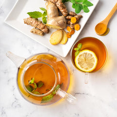 Tea And Twigs Tulsi Ginger Green Tea - 30gm, 1.05 Ounce, 15 Pyramid Teabags | 100% Pure Ingredients - Tulsi, Ginger & Green Tea | Soothing & Relaxing Tea, Low Caffeine