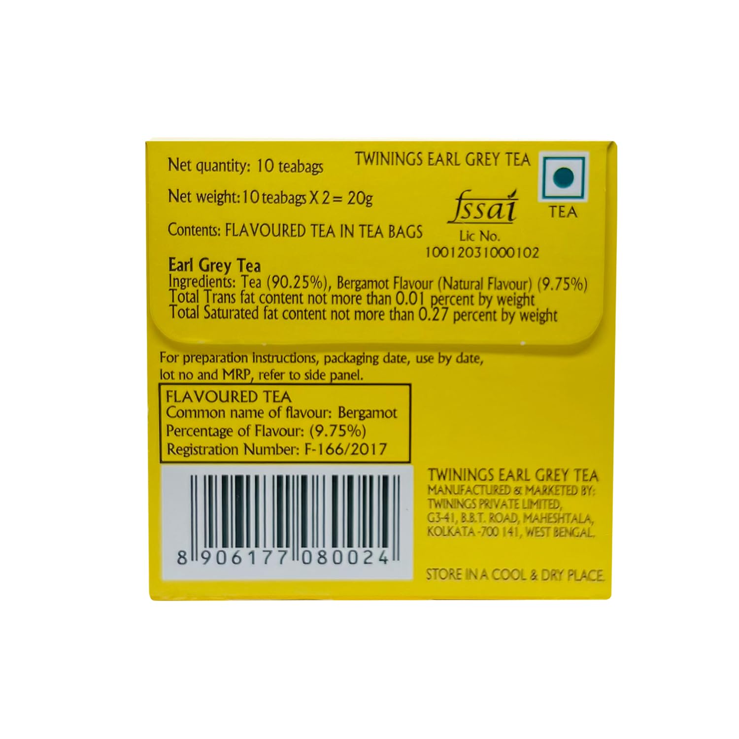 Twinings English Classics Earl Grey Tea - 20gm, 0.7 Ounce, 10 Envelope Tea Bags | Mild & Refreshing Flavor Black Tea - Light Strength Premium Black Tea, Caffeine Free