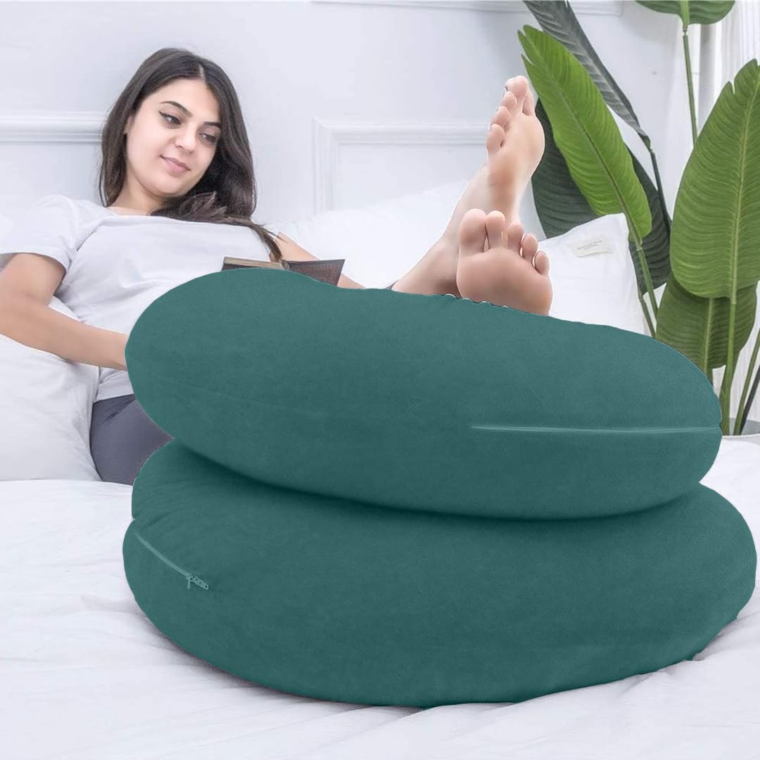 C Shaped Pillow, Pregnancy Pillow For Pregnant Women, Maternity Pillow, Green Color | Pregnancy Gifts For Women, Maternity Soft Pillows For Pregnancy Sleeping, Washable Velvet Cover