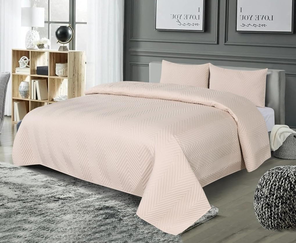 Solid Bedsheet For Double Bed With 2 Pillow Covers | Size - 90 X 100 Inches, Beige | Light Weight, Suitable For All Seasons & Easy To Wash