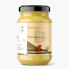 Organic A2 Desi Cow Ghee By Looms & Weaves | Natural & Healthy Fragrance Belona Cow Ghee Perfect For Baking, Frying | (250ml) 8.4 Ounce | Jar Pack