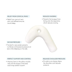 Cervical Pillow, For Neck & Shoulder Pain Relief - Standard Size | Cool Gel Memory Foam Pillow For Sleeping | Orthopedic Pillow For Spondylitis, Neck Support Medical Pillow - Set Of 2