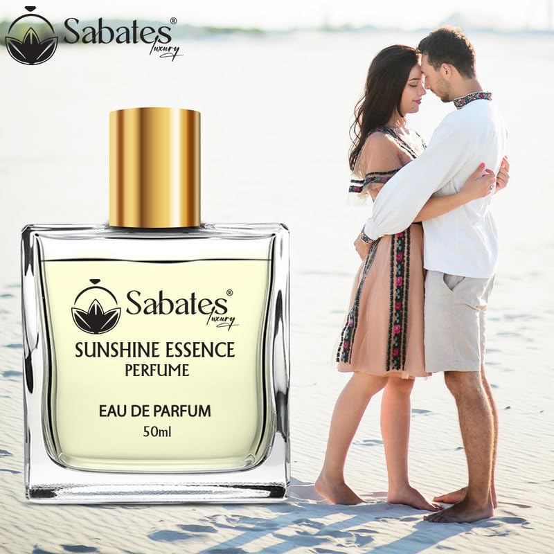 Sabates Sunshine Essence Eau De Parfum 50ml 1.6 Fl.oz. | Spicy Oriental Perfume With Oud Fragrance For Unisex