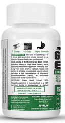 Nutrija Grape Seed Extract, Supports Healthy Blood Vessels & Vascular System, Protects Against Free Radical Damage | 50gm 0.1lbs
