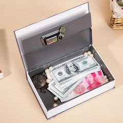 Label Book Locker Dictionary Stainless Steel Hidden Safe Jewellery Box, Cash Locker For Home & Office (18 X 12 X 5.5 Cm) Colour - Brown, Lock Type - Combination