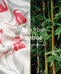 Thirsty Towel Bamboo Bath Towel 460 Gsm | Super Soft & High Absorbency Towels, Quick Dry Bath Towels Large Size (Tropical Flamingo)