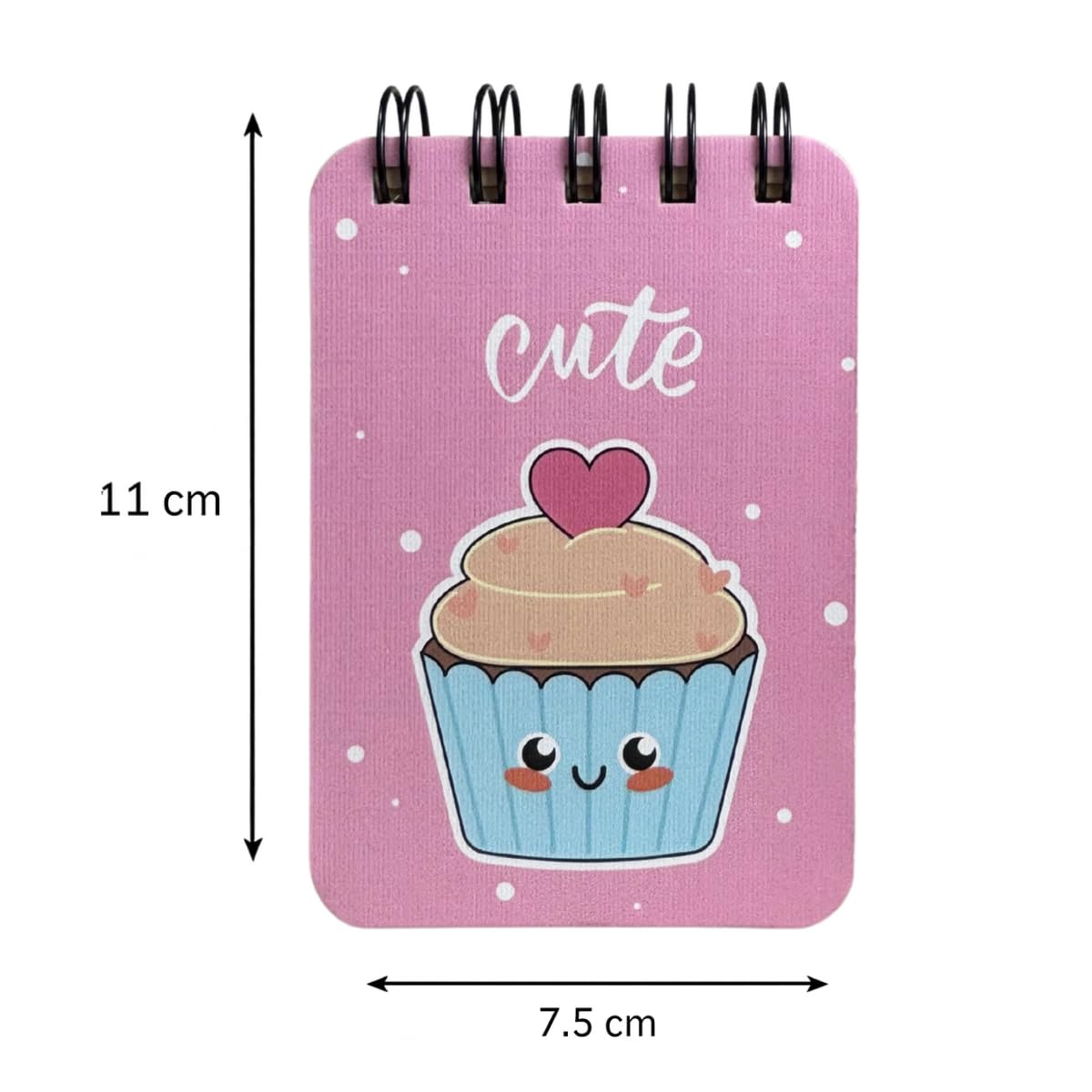 Spiral Pocket Notebook, Cute Mini Notepad, Handy Notebook For School (Cute) Pack Of 1