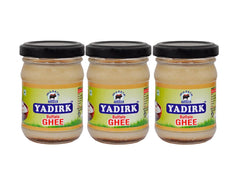 100% Natural Buffalo Ghee By Yadirk | High In Protein Fiber Healthy & Nutrients Desi Buffalo Ghee Good For Strong Body | 300ml (100ml * 3) 10.1 Ounce | Jar Pack