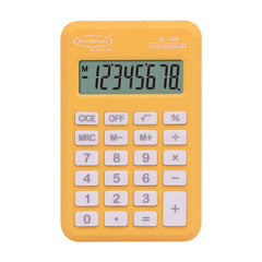 Bambalio Bl-150 Pocket 8 Digits-large LC Display Size Electronic Calculator 3 Years Warranty. (Yellow) | Anti Break Technology, Scratch LCD Screen For A Longer Life