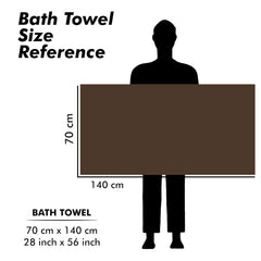 Urbanleaf Microfiber Large Bath Towel Quick Dry Super Absorbent Bath Towel | Towel For Bath, Travel, Gym, Beach, Pool & Yoga (Brown & Peach)