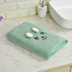 Hovent Microfiber Baby Bath Towel 400 Gsm | Large Size Super Absorbent Quality Baby Bath Towel (Green)