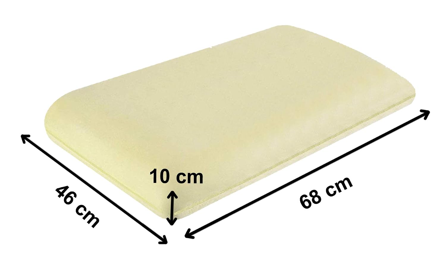 Memory Foam Cooling Gel Pillow, Neck & Back Support Sleeping Bed Pillow, Light Green | For Shoulder Support Pillow & Comfortable Pillow | Rectangular Shape Pillow - Pack Of 1