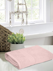 Bombay Dyeing Towel 100% Cotton Tulip Bath Turkish Towel 450 Gsm | Super Soft & Ultra Absorbent | Hand Washable & Machine Washable (Powder Pink)