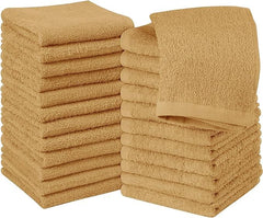 Jenny Denial 100% Cotton Soft Face Towel 1300 Gsm | Super Absorvent & Quick Dry - Pack Of 10 Pcs (Beige)