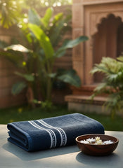 Lavone Premium Cotton Bath Towels 450 Gsm (Navy Blue) - Pack Of 1