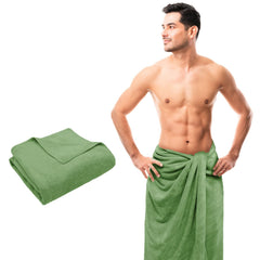 Sassoon Venir Microfiber Men XLBath Towel 450 Gsm | Ultra Soft Material, Towel For Daily Use (Green)