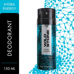 Wild Stone Hydra Energy Deodorant Men Body Spray 150ml 5.0 Fl.oz.| Perfect For Officewear