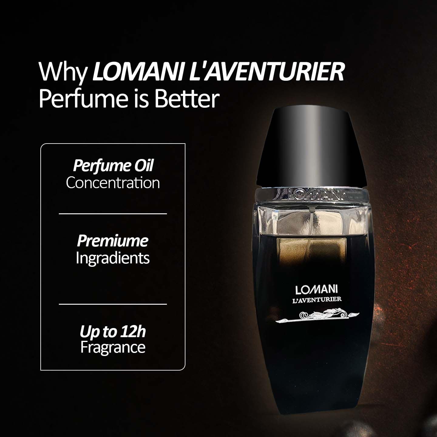 Lomani Paris L'aventurier For Men Eau De Toilette 100ml 3.4 Fl.oz. Perfect Gift For Husband | Long Lasting