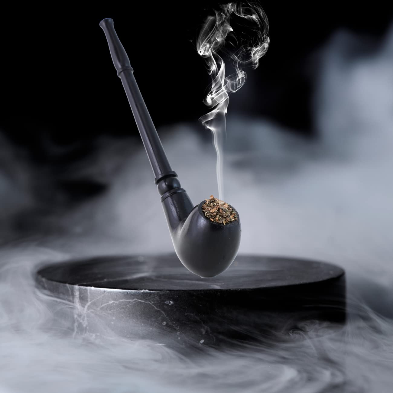 Ayurvedic & Organic Herbs Mix For Smoking | Handmade Wooden Smoking Pipe Accessories Kit - Tobacco & Nicotine Free 30g
