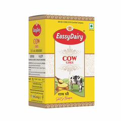Natural Pure Desi Cow Ghee By EassyDairy | Naturally Rich Taste & Aroma Desi Pure Ghee Perfect For Dishes | (1 Litr) 33.8 Ounce | Box Pack
