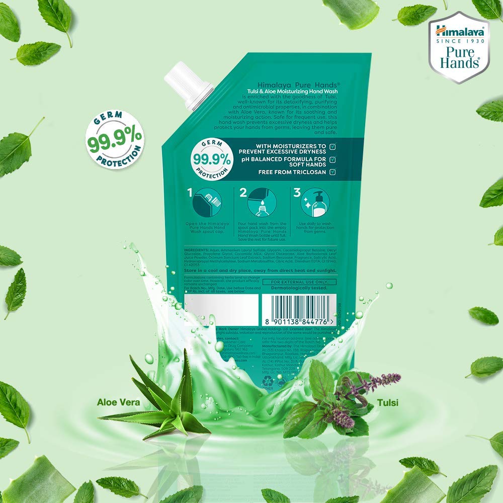 Himalaya Pure Hands Tulsi & Aloe Moisturizing Hand Wash | 750ml