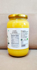 Pure Premium A2 Cow Ghee Desi By Satvik | Nutrient Rich Ghee Made With Traditional Binola Method Good For Eyes | (1 Litre) 33.8 Ounce | Jar Pack