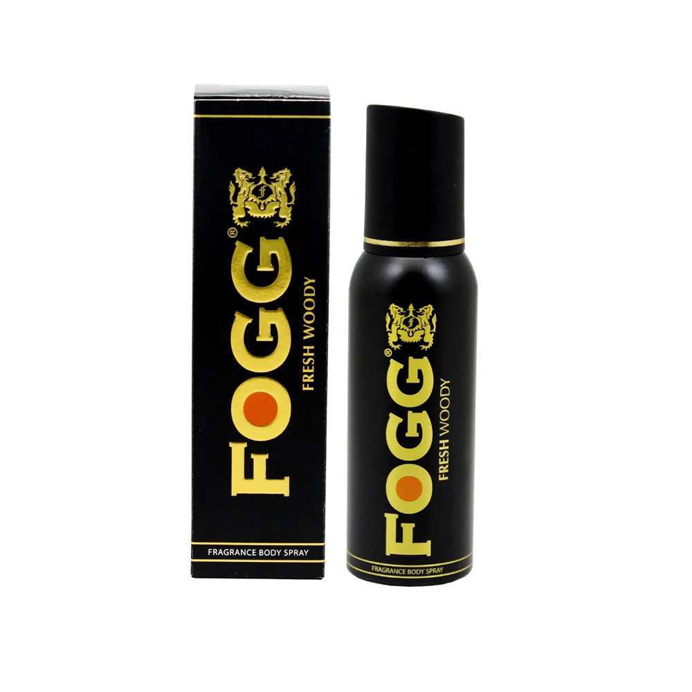 Fogg Fresh Deodorant Oriental + Woody + Aqua Black Series For Men 120ml Each 4 Fl.oz. | Long Lasting No Gas Fragrance Body Spray