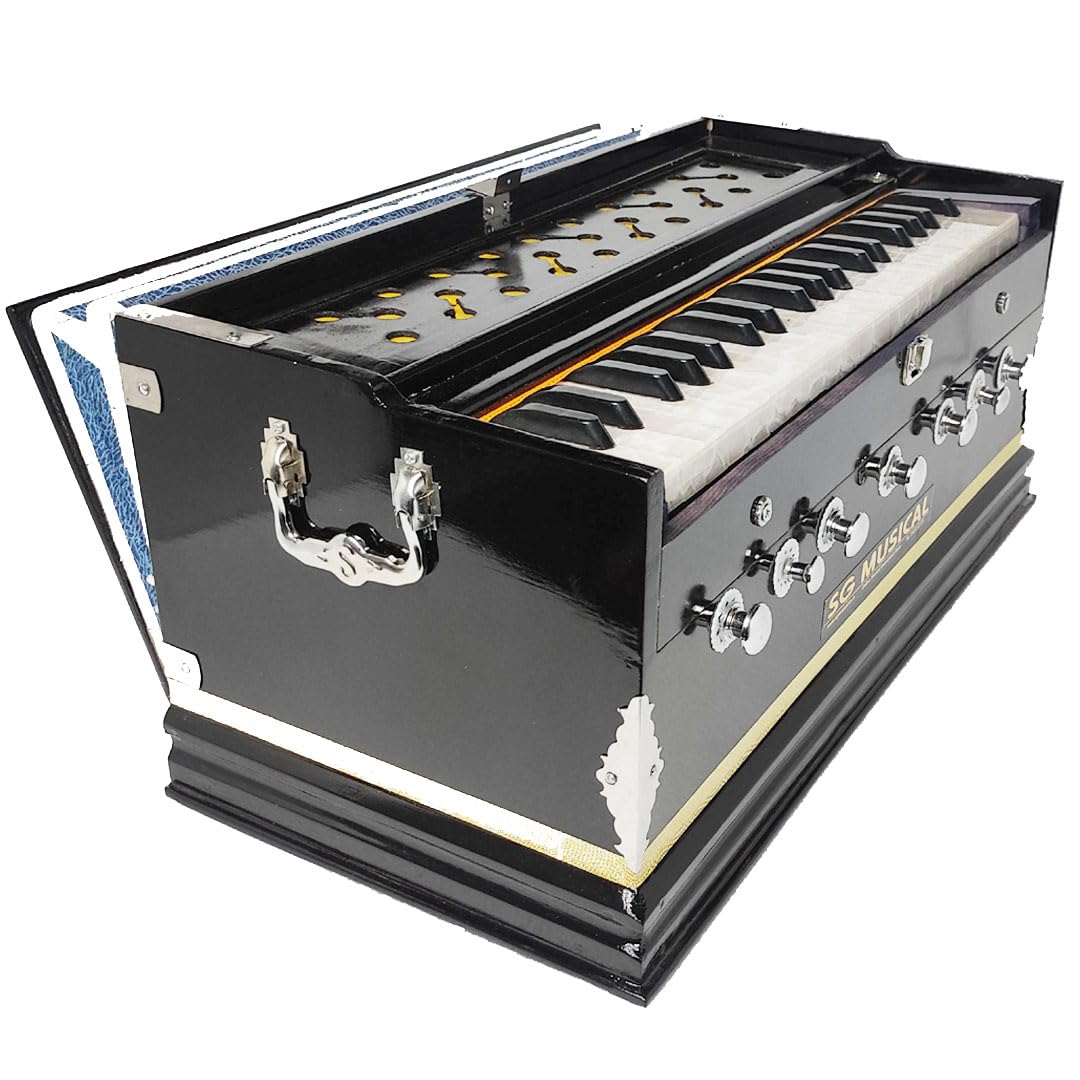 Best Harmonium For Beginners - 7 Stopper, Churidar Double Bellow, 39 Key, Two Reed (Bass Male) | Handmade Instrument