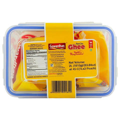 100% Natural A2 Cultured Desi Cow Ghee By Gowardhan | High In Vitamins A, D & Healthy Bilona Method Desi Ghee Good For Sweets | 2 Litre (1 Litr * 2) 67.6 Ounce | Seal Container Jar | Combo Pack