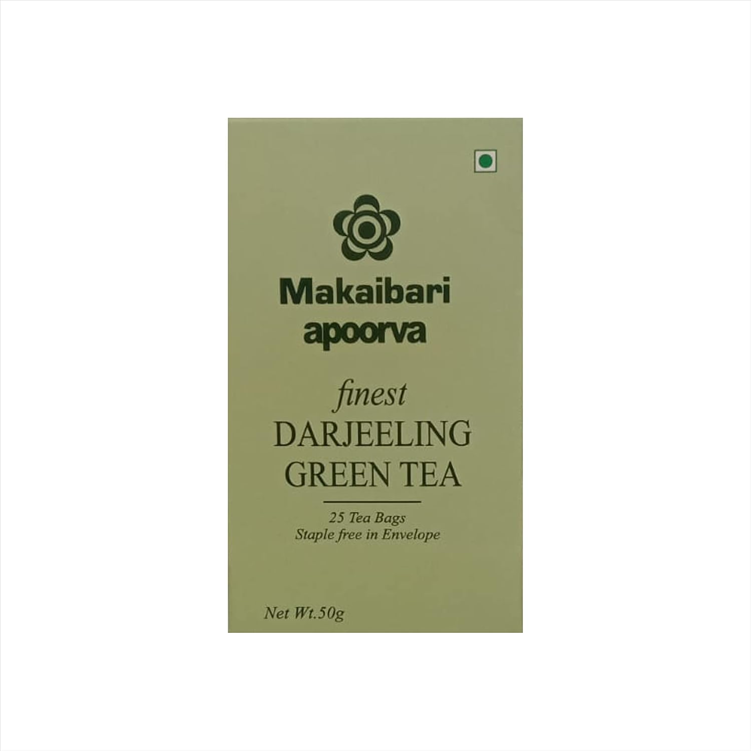 Makaibari Apoorva Finest Darjeeling Tea Bag + Darjeeling Green Tea Bag Pack Of 4 - 50gm, 1.7 Ounce, 25 Tea Bags In Each | Low Caffeine, Non-Toxic