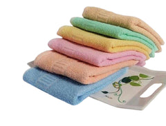 Ayus Cotton Hand Towel 450 Gsm, Multicolor (Pink, Green, Blue, Orange, Yellow, Brown) Ultra Soft & Super Absorbent (Set Of 6)