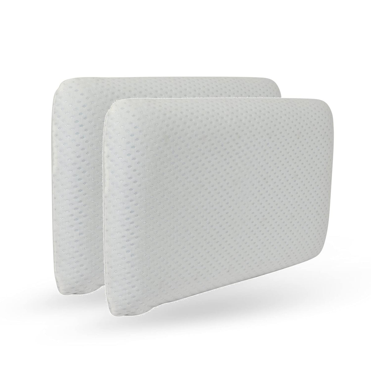 Cervical Memory Foam Pillow, Best For Neck & Shoulder Pain, Standard Size - 24 L X 14.5 W X 4.5 H Inch | For Back, Stomach, Side Sleepers With Washable Cover, Comfortable - Pack Of 2