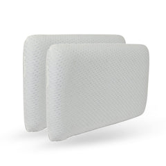 Cervical Memory Foam Pillow, Best For Neck & Shoulder Pain, Standard Size - 24 L X 14.5 W X 4.5 H Inch | For Back, Stomach, Side Sleepers With Washable Cover, Comfortable - Pack Of 2