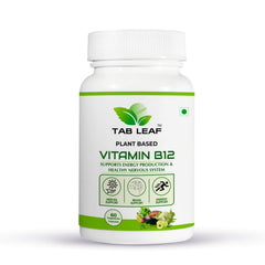 Tab Leaf Plant Based Vitamin B12 For Energy Booster, Immunity Booster | 60 Veg Tablets , 100gm 0.2lbs