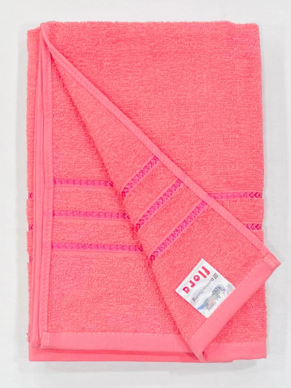 Bombay Dyeing Flora Small Size Bath Towel 500 Gsm - Rose