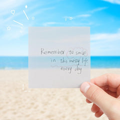 Transparent Sticky Notes For Books, Clear Notes, 150 Sheet Translucent Sticky Note - Pack Of 3