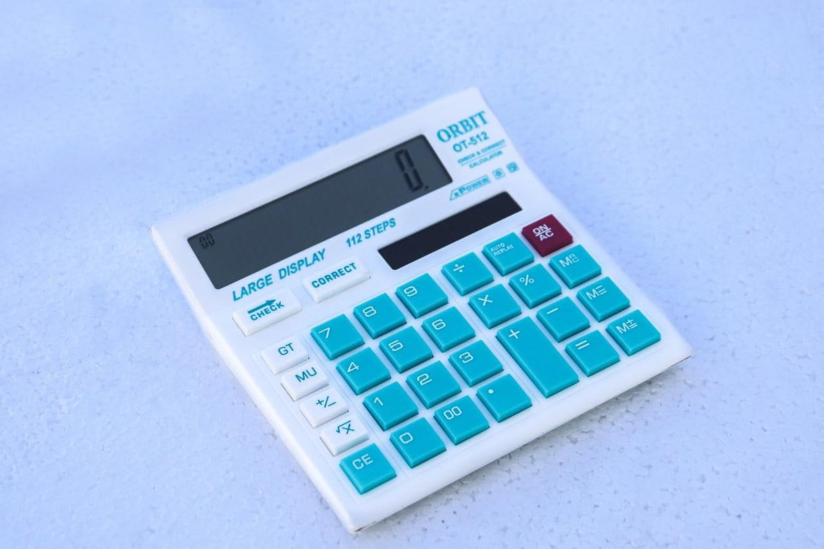 Shiv Damru 12 Digits Desktop Calculator With Large LCD Display And Sensitive Button, Dual Solar Power And Battery, Standard Function For Office, Home & School