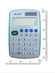 Upgrade Mi-222n Portable Calculator, 12 Digit (White) | 12-digit Display Large, Responsive Buttons | Pocket Size Calculator, Easily And Work