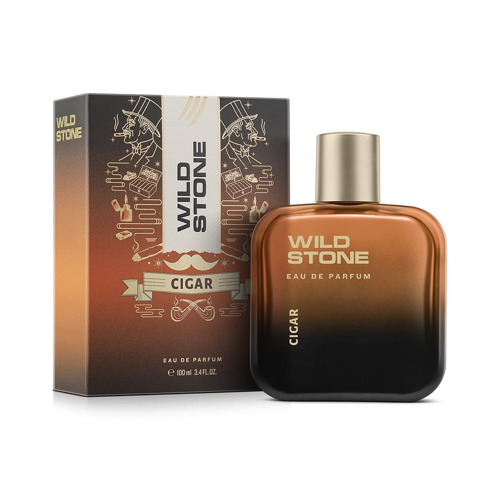 Wild Stone Cigar Eau De Perfume For Men 100ml 3.4 Fl.oz.| Long Lasting Fragrance