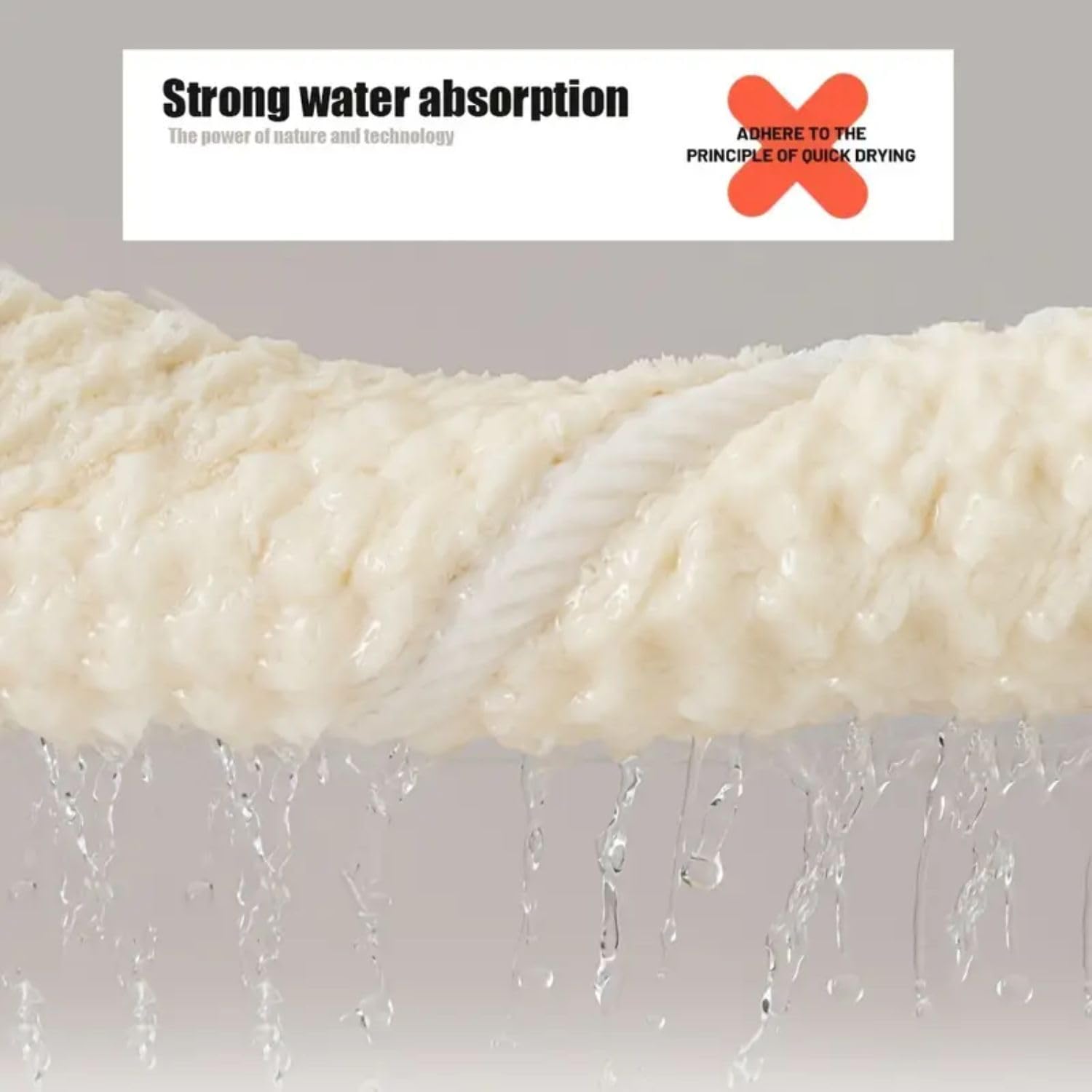 Linear Microfiber Hand Towels Small Size 300 Gsm | Face Towel For Men, Women & Babies Ultra Soft Absorbent, Quick Dry Towels Pack Of 2 (Cream)