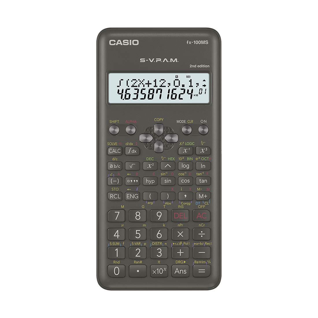 Casio Scientific Calculator & Casio 2nd Gen Scientific Calculator | 10 + 2 Digits: 10 Digit Mantissa + 2 Digit Exponential Display | Solves Differentiation, Integration, Statistics, Regression