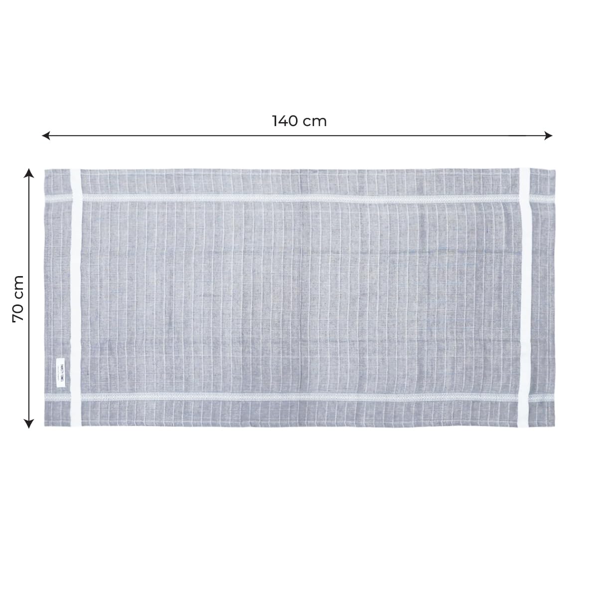 Thirsty Towel Cotton Bath Towel 200 Gsm | Super Soft & High Absorbency Towels, Quick Dry Bath Towels Large Size For Men, Women & Kids (Grey)