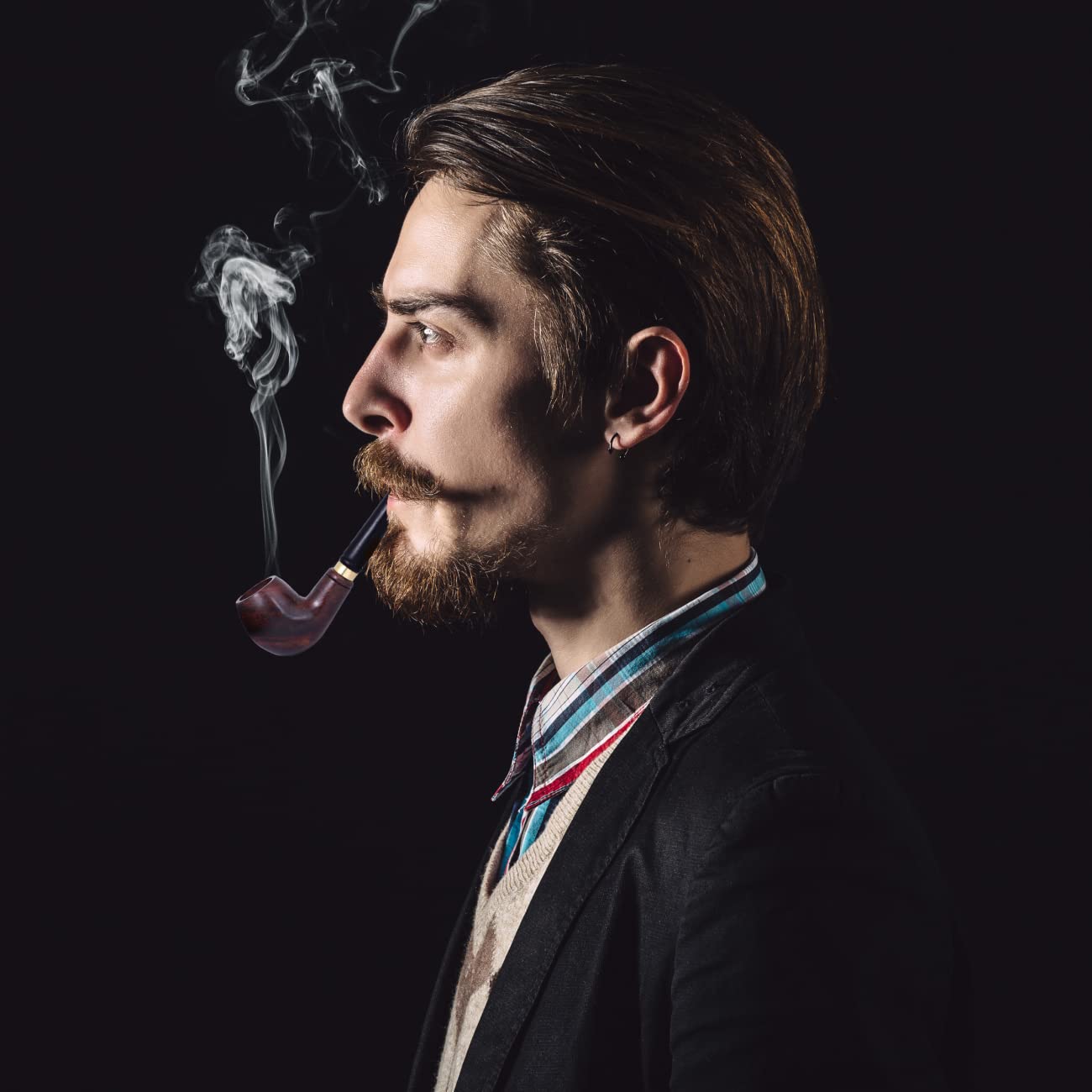 Ayurvedic & Organic Herbs Mix For Smoking, Tobacco & Nicotine Free 30g - With Wooden Smoking Pipe Smoking Accessories Kit